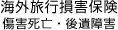 海外旅行傷害保険 傷害死亡・後遺障害