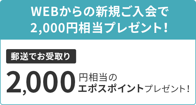 WEB̐VK2,000~v[gI