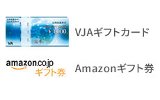 VJAギフトカード、Amazonギフト券