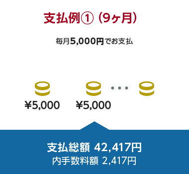 支払い例1(9ヶ月)