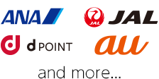 ANA@JAL@dPOINT@au@and more...